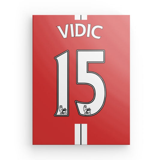 Vidic Manchester United Canvas