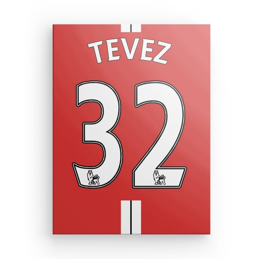 Tevez Manchester United Canvas