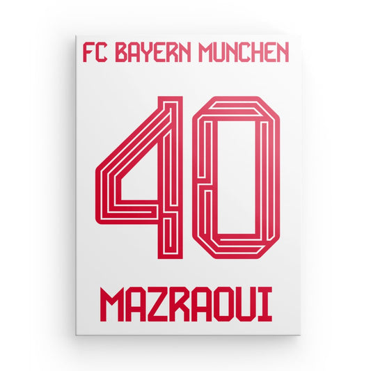 Mazraoui Bayern Munich Canvas