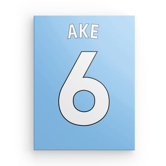 Ake Manchester City Canvas