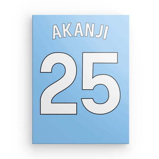 Akanji Manchester City Canvas